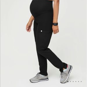 Figs Maternity Black Yola Scrub Pant